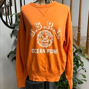 Ralph Lauren Orange Crewneck Sweater